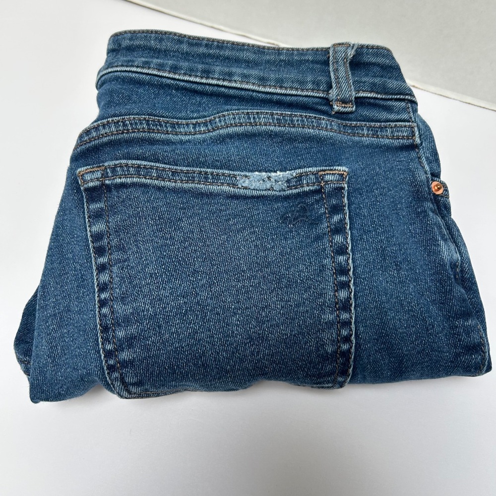 DL1961 Margaux Instasculpt Ankle Skinny Cracked‎ Distressed Jeans 28 Raw Hem